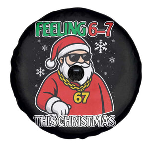 Feeling 67 This Christmas Spare Tire Cover Funny Cool Santa Six Seven Meme Holiday TS02 Print Your Wear