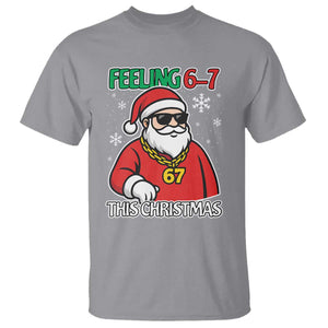 Feeling 67 This Christmas T Shirt Funny Cool Santa Six Seven Meme Holiday TS02 Sport Gray Print Your Wear