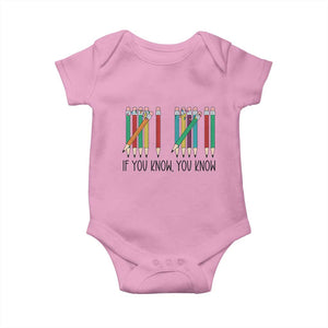 Funny 6 7 Pencil Humor Baby Onesie If You Know You Know Six Seven Joke TS02 Light Pink Print Your Wear