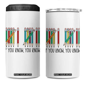 Funny 6 7 Pencil Humor 4 in 1 Can Cooler Tumbler If You Know You Know Six Seven Joke TS02 One Size: 16 oz White Print Your Wear
