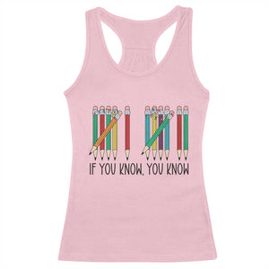 Funny 6 7 Pencil Humor Racerback Tank Top If You Know You Know Six Seven Joke TS02 Light Pink Print Your Wear