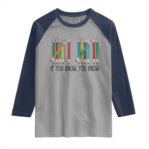 Funny 6 7 Pencil Humor Raglan Shirt If You Know You Know Six Seven Joke TS02 Sport Gray Navy Print Your Wear