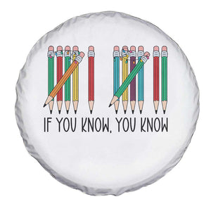 Funny 6 7 Pencil Humor Spare Tire Cover If You Know You Know Six Seven Joke TS02 Print Your Wear