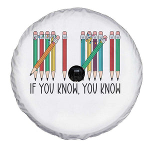 Funny 6 7 Pencil Humor Spare Tire Cover If You Know You Know Six Seven Joke TS02 Print Your Wear