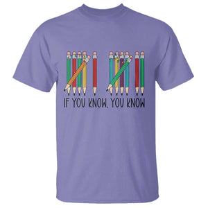Funny 6 7 Pencil Humor T Shirt If You Know You Know Six Seven Joke TS02 Violet Print Your Wear