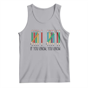 Funny 6 7 Pencil Humor Tank Top If You Know You Know Six Seven Joke TS02 Athletic Heather Print Your Wear
