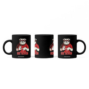 Six Seven Bulldog Meme Coffee Mug Funny 67 Mascot Signs Internet Brainrot Lover TS02 Print Your Wear