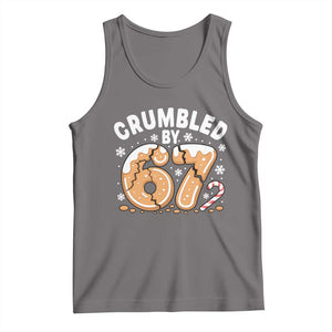 Crumbled by 67 Tank Top Funny Gingerbread Christmas Meme Cookie Chaos TS02 Deep Heather Print Your Wear
