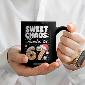 Sweet Chaos Thanks to 67 Coffee Mug Funny Christmas Cookie Meme with Sprinkles TS02 Print Your Wear