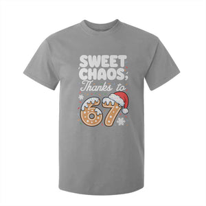 Sweet Chaos Thanks to 67 T Shirt For Kid Funny Christmas Cookie Meme with Sprinkles TS02 Sport Gray Print Your Wear