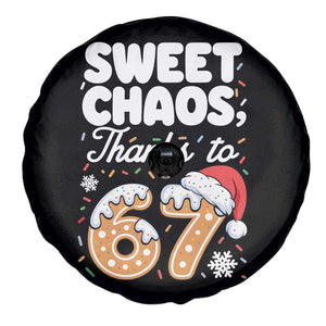Sweet Chaos Thanks to 67 Spare Tire Cover Funny Christmas Cookie Meme with Sprinkles TS02 Print Your Wear