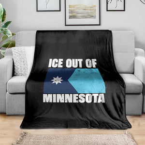 Ice Out Of Minnesota Throw Blanket State Flag Minneapolis Justice and Resistance TS02 Print Your Wear