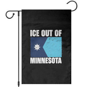 Ice Out Of Minnesota Garden Flag State Flag Minneapolis Justice and Resistance TS02 Black Print Your Wear