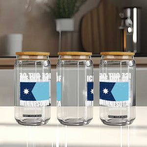 Ice Out Of Minnesota Glass Can State Flag Minneapolis Justice and Resistance TS02 Print Your Wear