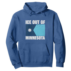 Ice Out Of Minnesota Hoodie State Flag Minneapolis Justice and Resistance TS02 Royal Blue Print Your Wear