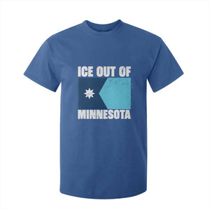 Ice Out Of Minnesota T Shirt For Kid State Flag Minneapolis Justice and Resistance TS02 Royal Blue Print Your Wear