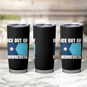 Ice Out Of Minnesota Tumbler Cup State Flag Minneapolis Justice and Resistance TS02 Print Your Wear