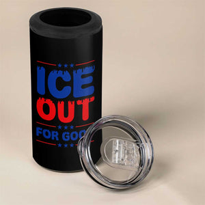 Ice Out For Good Protest 4 in 1 Can Cooler Tumbler Justice Against Ice Political Resistance TS02 Print Your Wear