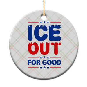 Ice Out For Good Protest Ceramic Ornament Justice Against Ice Political Resistance TS02 1pc Christmas Plaid Print Your Wear