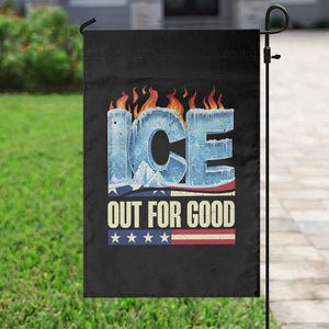 Ice Out For Good Patriotic Protest Garden Flag Patriotic Burn Ice Justice Political Resistance TS02 Print Your Wear