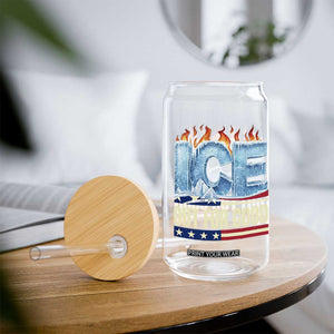 Ice Out For Good Patriotic Protest Glass Can Patriotic Burn Ice Justice Political Resistance TS02 Print Your Wear