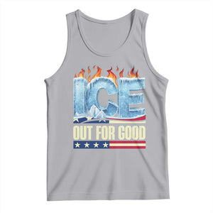 Ice Out For Good Patriotic Protest Tank Top Patriotic Burn Ice Justice Political Resistance TS02 Athletic Heather Print Your Wear