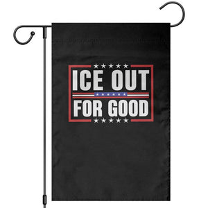 Ice Out For Good Patriotic Protest Garden Flag Justice Resistance Red White and Blue TS02 Black Print Your Wear