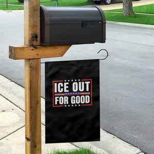 Ice Out For Good Patriotic Protest Garden Flag Justice Resistance Red White and Blue TS02 Print Your Wear