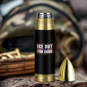 Ice Out For Good Patriotic Protest Bullet Tumbler Justice Resistance Red White and Blue TS02 Print Your Wear