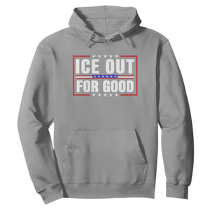 Ice Out For Good Patriotic Protest Hoodie Justice Resistance Red White and Blue TS02 Sport Gray Print Your Wear