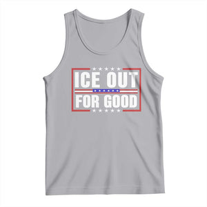 Ice Out For Good Patriotic Protest Tank Top Justice Resistance Red White and Blue TS02 Athletic Heather Print Your Wear