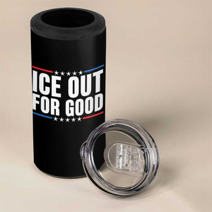 Ice Out For Good Patriotic Protest 4 in 1 Can Cooler Tumbler Justice Political Resistance TS02 Print Your Wear