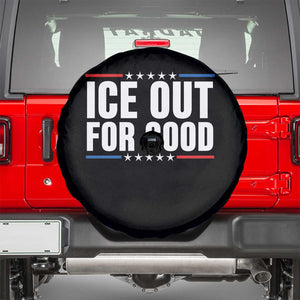 Ice Out For Good Patriotic Protest Spare Tire Cover Justice Political Resistance TS02 Black Print Your Wear