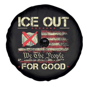 Ice Out For Good We The People Spare Tire Cover Justice and Freedom Political Resistance American Flag TS02 Print Your Wear
