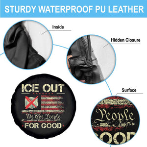 Ice Out For Good We The People Spare Tire Cover Justice and Freedom Political Resistance American Flag TS02 Print Your Wear