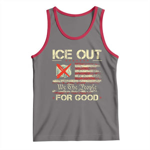Ice Out For Good We The People Tank Top Justice and Freedom Political Resistance American Flag TS02 Deep Heather Red Print Your Wear