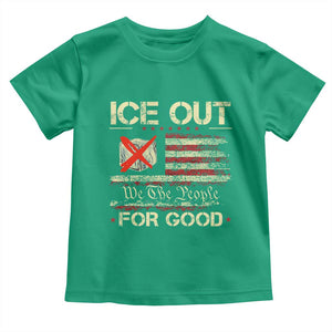 Ice Out For Good We The People Toddler T Shirt Justice and Freedom Political Resistance American Flag TS02 Irish Green Print Your Wear