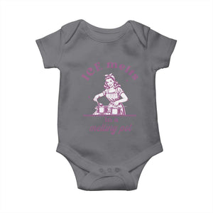 Ice Melts In A Melting Pot Baby Onesie Funny Cooking Woman Retro Feminist Political Statement TS02 Charcoal Print Your Wear
