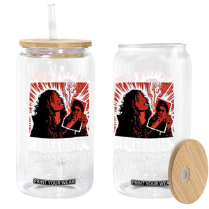 Freedom Iran Women Revolution 2026 Glass Can Lighting Cigarette with Burning Portrait Graphic TS02 Print Your Wear