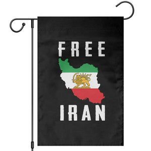 Free Iran Revolution 2026 Garden Flag Sun and Lion Flag Iranian Freedom Justice TS02 Black Print Your Wear