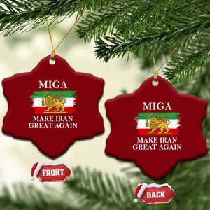 Make Iran Great Again Patriotic MIGA Ceramic Ornament Lion and Sun Flag Iranian Revolution TS02 Print Your Wear