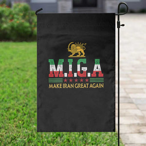 Make Iran Great Again Patriotic MIGA Garden Flag Lion and Sun Persian Flag Freedom Iranian Revolution TS02 Print Your Wear