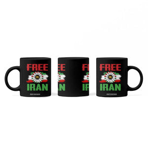 Free Iran Sunflower Coffee Mug Persian Flag Lion and Su Iranian Revolution Freedom Supporters TS02 Print Your Wear