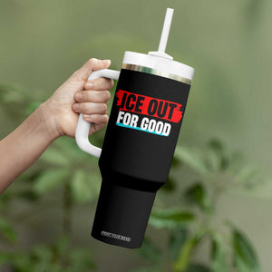 Ice Out For Good Tumbler With Handle Subtle Against Ice Protest Political Resistance TS02 Print Your Wear