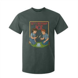 Let’s Destroy ICE T Shirt For Kid Retro Parody Protest with Satirical Childhood Graphic TS02 Dark Forest Green Print Your Wear