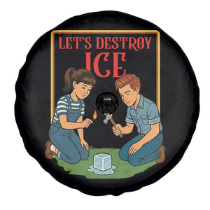 Let’s Destroy ICE Spare Tire Cover Retro Parody Protest with Satirical Childhood Graphic TS02 Print Your Wear