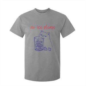 No Ice Please Funny Cat Meme T Shirt For Kid Subtle Against Ice Protest Political Resistance TS02 Sport Gray Print Your Wear