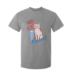 No Ice Please Angry Cat Graphic T Shirt For Kid Subtle Against Ice Protest Political Resistance TS02 Sport Gray Print Your Wear