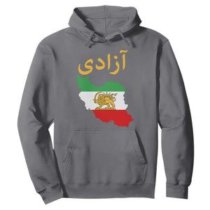 Freedom Iran Sun and Lion Flag Hoodie Free Iranian Revolution 2026 TS02 Charcoal Print Your Wear