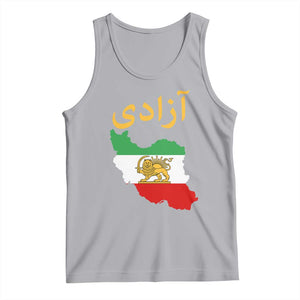Freedom Iran Sun and Lion Flag Tank Top Free Iranian Revolution 2026 TS02 Athletic Heather Print Your Wear